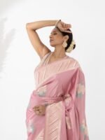 Padmavati (Kadwa Meenakari Floral Mushru Saree) - Image 4