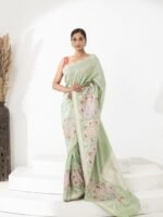 Jahnavi (Soft Drape Katan Floral Boota Saree)