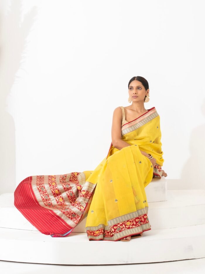 Savitri (Vintage Revival Banarasi Kora Silk Saree) - Image 1