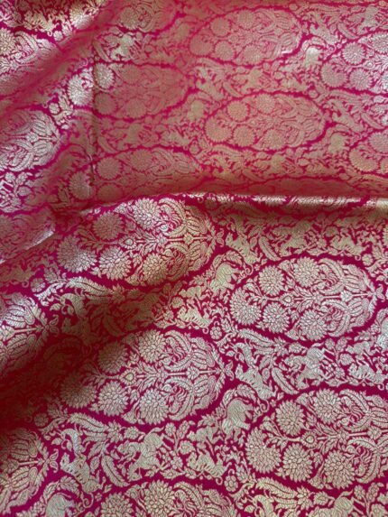Vedvalli (Shikargha Jangla Brocade Fuschia Pink)