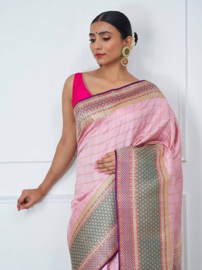 Yugandhara (Vintage Revival Pink Saree) - Image 3
