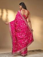Chamunda (Pink Silk Zardosi Gottapatti Saree) - Image 2