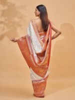 Chandralekha (White and Red Kadiyal Saree) - Image 2