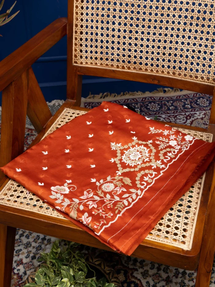 Naimisha (Organza Embroided Orange Suit Set) - Image 4