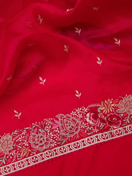 Parvati (Organza Embroided Pink Suit Set)