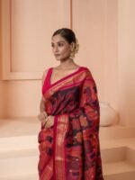 Vasundhara (Paithani Kalamkari Handloom Saree) - Image 4
