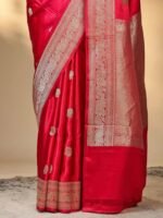 Bhagirathi (Chilli Red Kadwa Mushru Saree) - Image 4